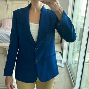 J. Crew size 2 blue double button blazer